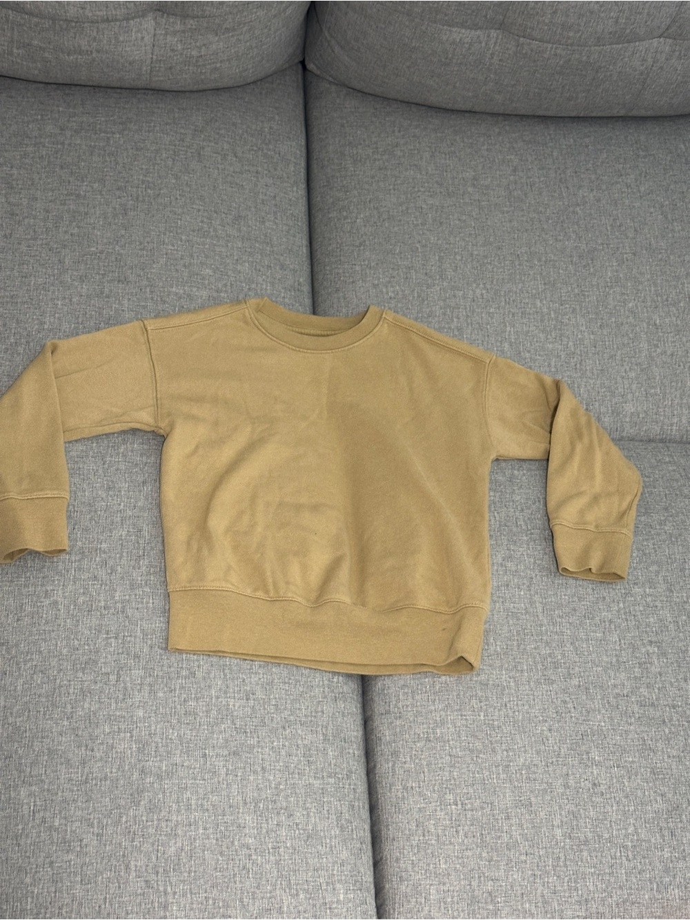 Kids Tan Crewneck Sweatshirt